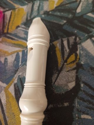 Flauta dulce color beige