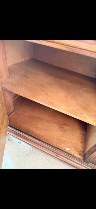 Vitrina Aparador Antiguo Madera Tallada