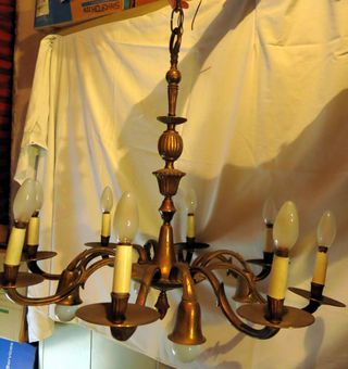 Lámpara de latón/bronce tipo araña