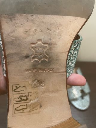 Sandali Frey bassi azzurri