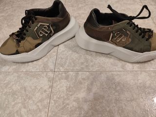 Zapatillas Philipp Plein Camuflaje Beige/Verde