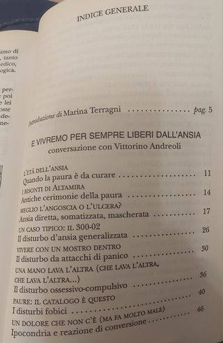 Libro 'E vivremo per sempre liberi dall'ansia'.