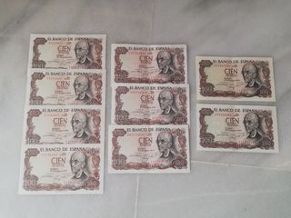 Serie Billetes 100 Pesetas España 1970