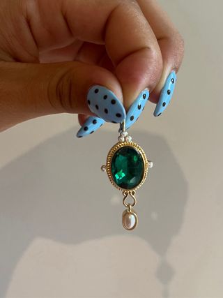 Pendientes victorianos colgantes