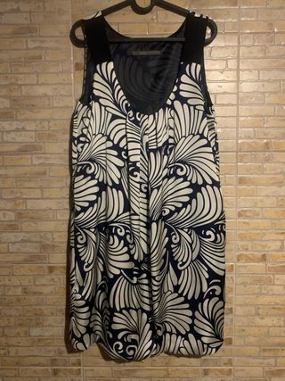 Vestido Zara Azul Estampado