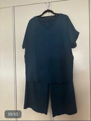 NUEVOS 2 Conjuntos pantalón verano Camel y Azul