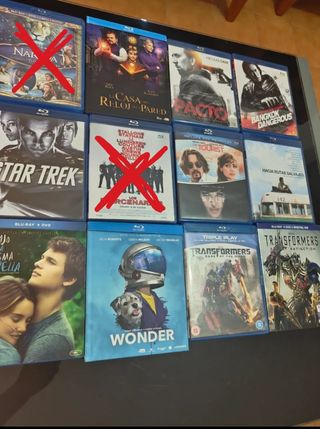 Películas Blu-ray A 8€ mínimo 3 peliculas
