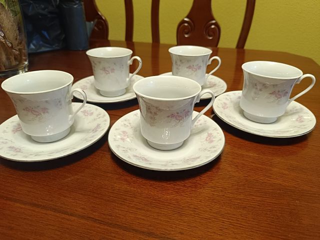 Juego de Tazas de Café de Porcelana