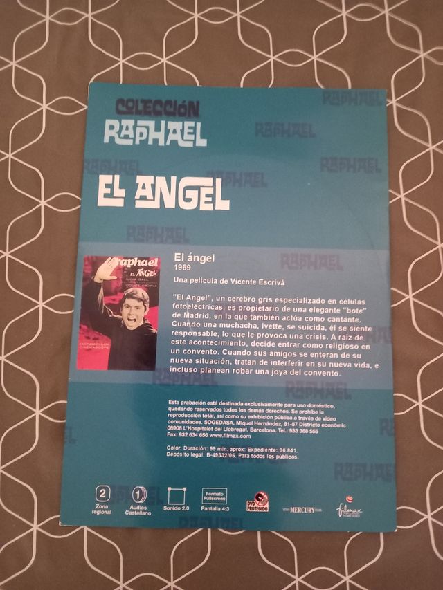 Raphael El Ángel dvd
