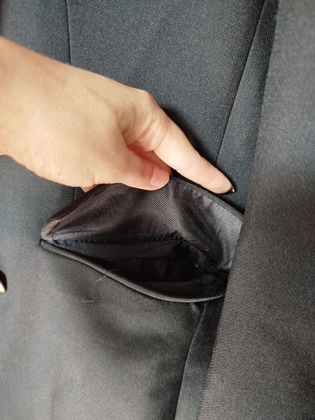 Blazer Americana Zara Negro Talla M