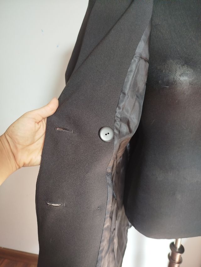 Blazer Americana Zara Negro Talla M