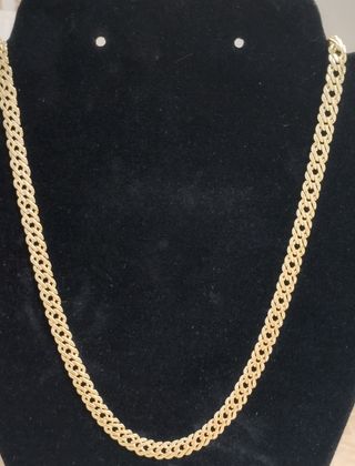 Cadena tejido chinos oro laminado 14k 