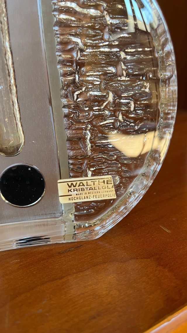 Jarrón Walther Kristallglass Alemán