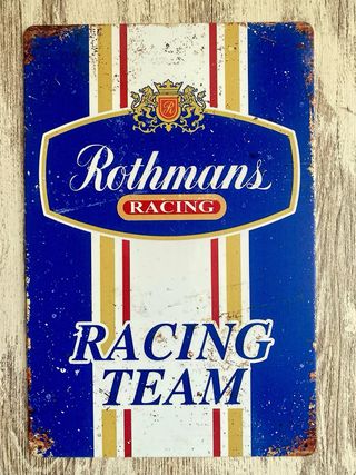 Cartel Rothmans Racing Team Vintage