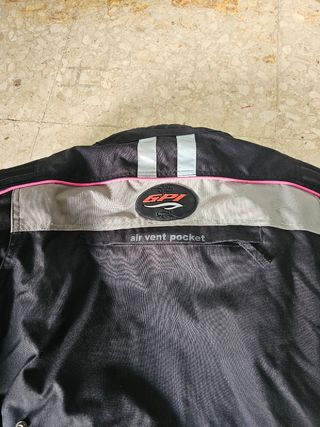 Chaqueta Moto Mujer GPI Negra Rosa talla M