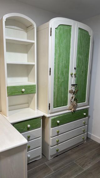 Conjunto Muebles Madera Maciza 
