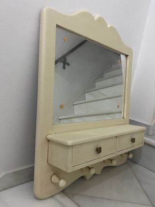 Mueble Tocador Antiguo con Espejo