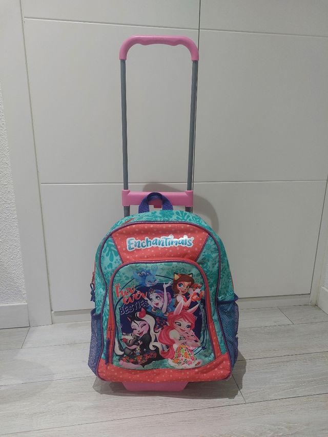 Mochila Escolar con Carro Enchantimals
