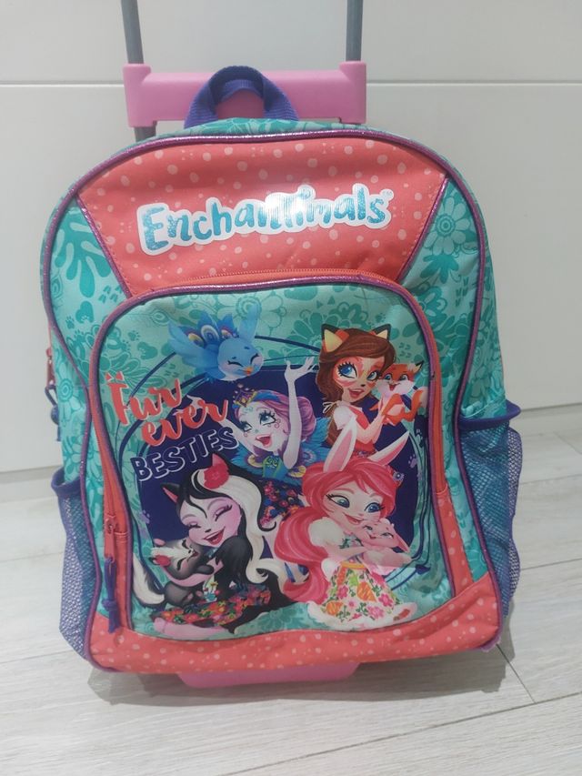 Mochila Escolar con Carro Enchantimals