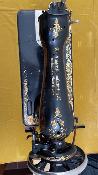Máquina de coser Singer vintage.