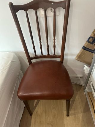 silla vintage de madera