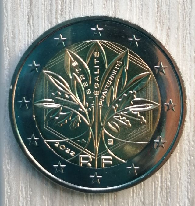 2 € Francia 2022. Nuevo Diseño. Común. 