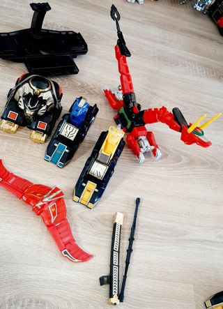 Thunderzord y Dragónzord Bandai 1994 power rangers