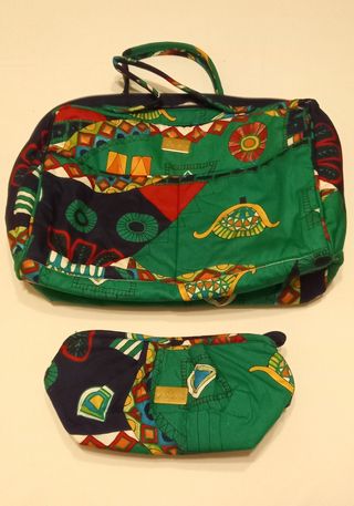 Neceser vintage estampado