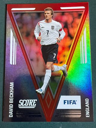 David Beckham Panini segna i gagliardetti della FIFA CASE HIT