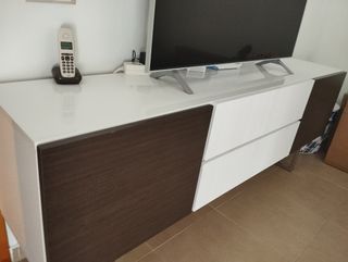 Aparador moderno madera blanco y marrón