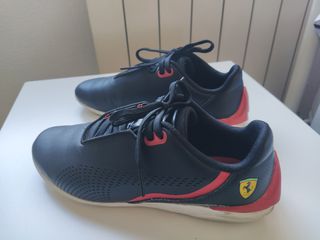 Zapatillas Puma Ferrari Niños Negras y Rojas