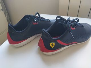 Zapatillas Puma Ferrari Niños Negras y Rojas