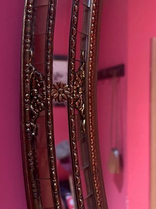 Espejo Ovalado Veneciano Dorado