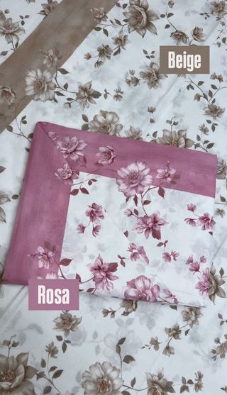 Lenzuolo floreale beige o rosa 