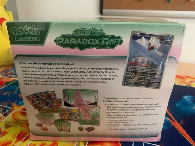 Pokémon ETB Paradox Rift - Iron Valiant (Inglés)