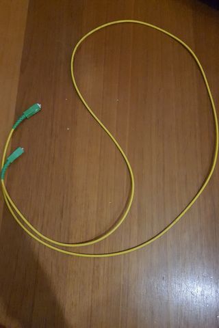 Cable Fibra Óptica SC/APC Monomodo Amarillo
