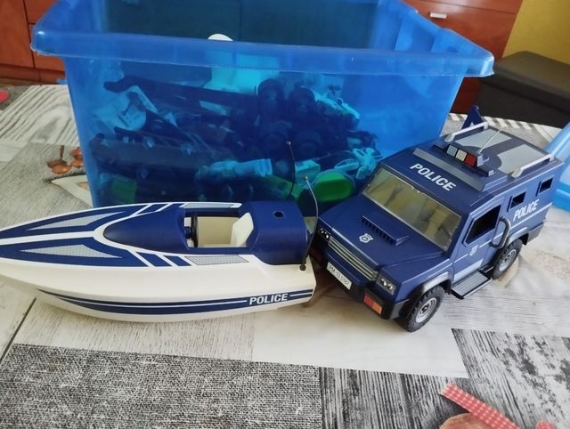 Playmobil Coche Policía y Lancha