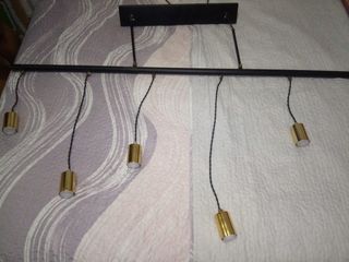 Lámpara colgante dorada para comedor