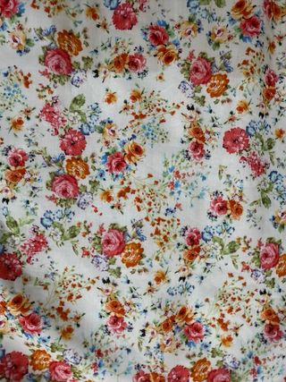 Vestido mini floral blanco