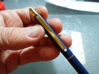 Bolígrafo Mont Blanc Azul y Dorado