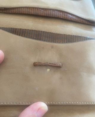 Cartera y funda vintage piel serpiente