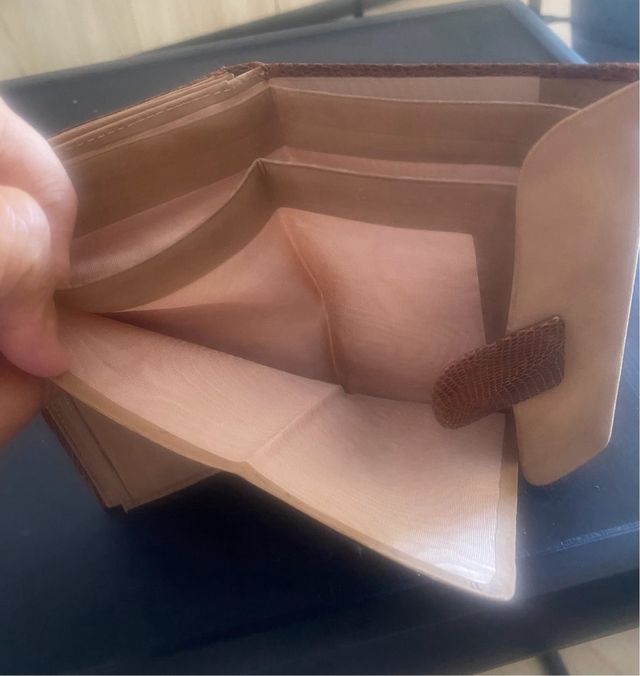 Cartera y funda vintage piel serpiente