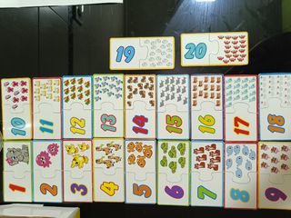 Puzzle Números Animales Infantil