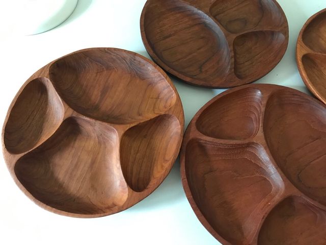 Bandejas de lanches em madeira filipina