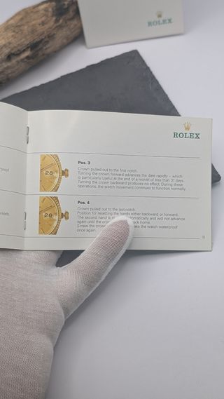 Folleto manual original de Rolex