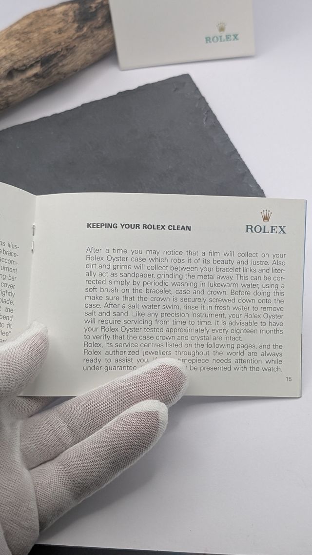 Libretto Manuale Originale Rolex Oyster