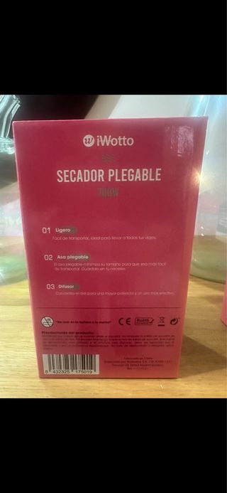 Secador de viaje iWotto plegable