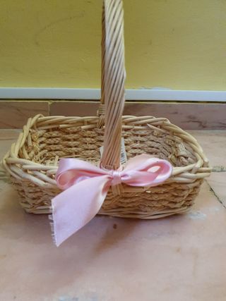 Cestas de mimbre decorativas