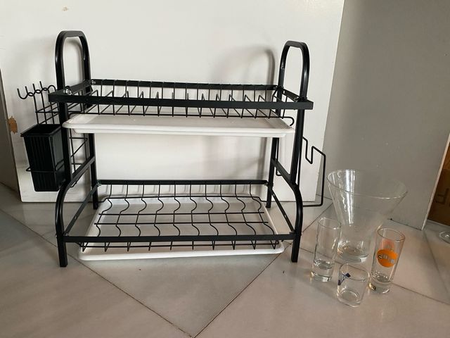 Escurridor de platos 2 niveles + regalo