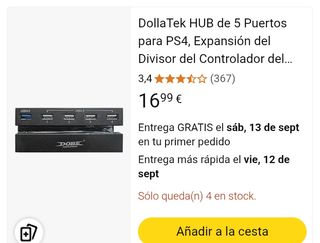 Hub 5 Puertos PS4 DOBE